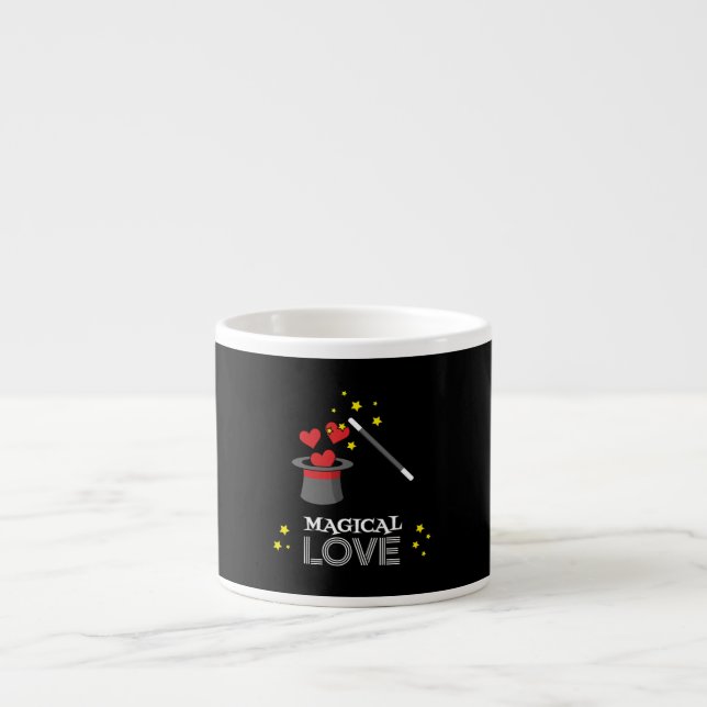 Taza De Espresso Amor mágico - Blanco (Frente)