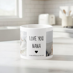 Taza De Espresso Amor Personalizado Te Amo Nana   Regalo de Foto Pe