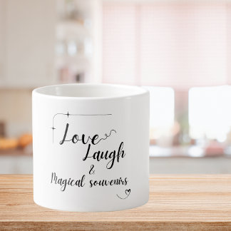 Taza De Espresso Amor positivo Mug de especialidad blanca