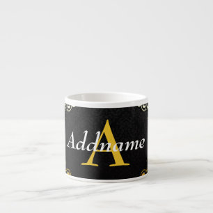 Taza De Espresso Añadir su nombre e inicial