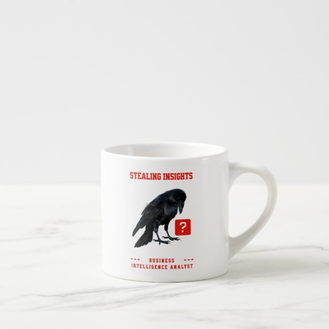 Taza De Espresso Analista de Inteligencia Comercial Crow (Derecha)