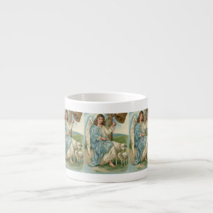 Taza De Espresso Ángel Hermoso Y Bel Dorado