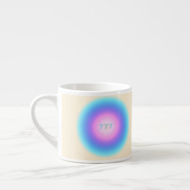 Taza De Espresso Angel Números 777 - Buena fortuna (Izquierda)
