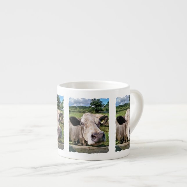 TAZA DE ESPRESSO ANIMALES AGRÍCOLAS, VACA CUTÁNEA (Derecha)