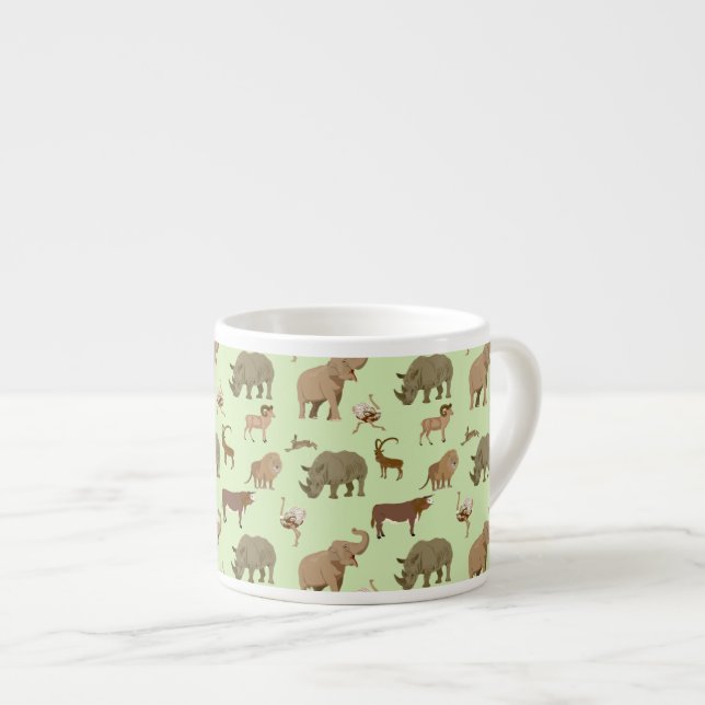 Taza De Espresso Animales salvajes (Derecha)