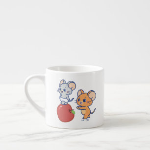 Taza De Espresso Anime Tuffy y Jerry Apple Rolling
