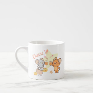 Taza De Espresso Anime Tuffy y Jerry Cheese