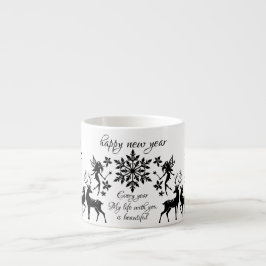 Taza De Espresso año nuevo feliz