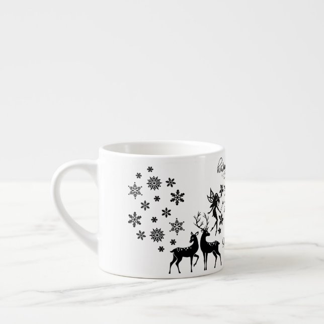 Taza De Espresso año nuevo feliz (Izquierda)