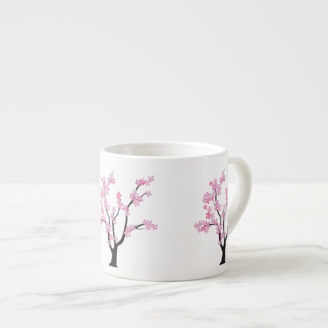 Taza De Espresso Árbol de flores de ciruela (Derecha)