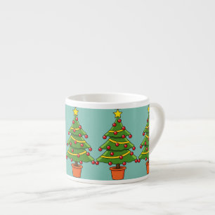 Taza De Espresso Árbol de Navidad