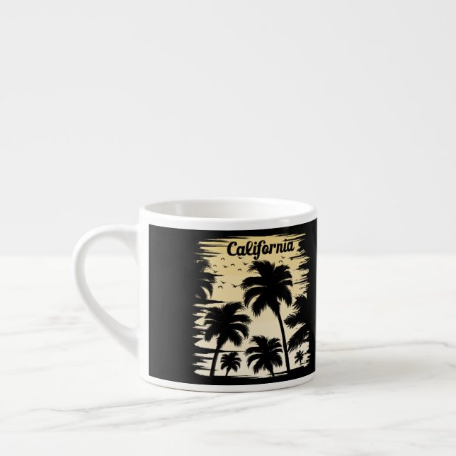 Taza De Espresso Árbol de palma de California (Izquierda)