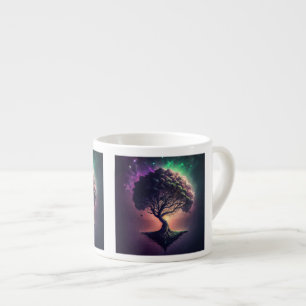 Taza De Espresso Árbol en el espacio