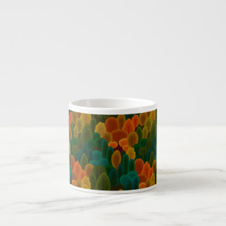 Taza De Espresso Árboles modernos de otoño coloridos