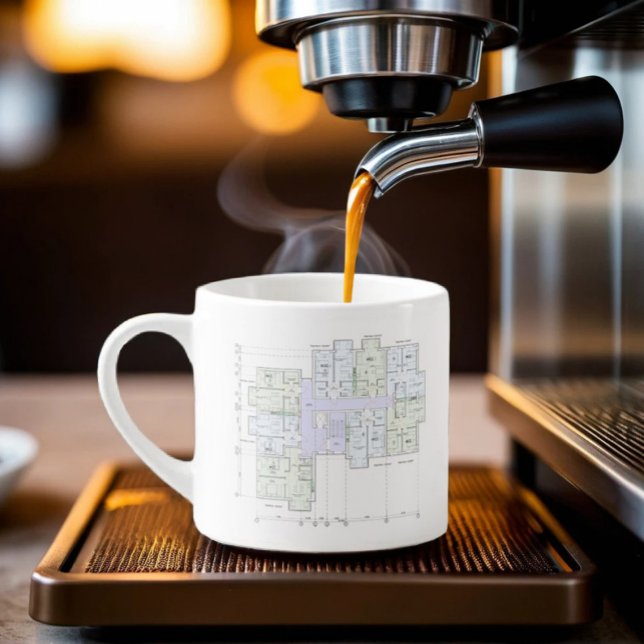Taza De Espresso Architectural Blueprint  (Subido por el creador)