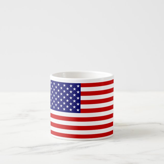 Taza De Espresso Arco de Espresso Mug de la Bandera de los Estados  (Frente)