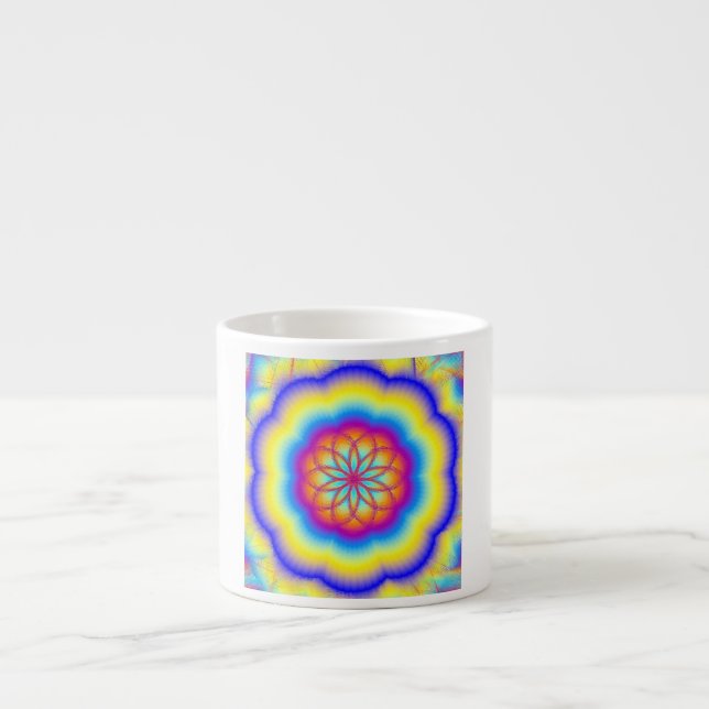 Taza de Espresso Arcoíris Prismático (Frente)