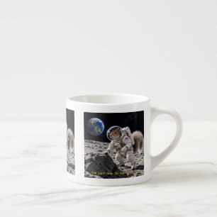 Taza De Espresso Ardilla en el espacio