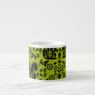 Taza De Espresso Ardilla Escandinavia Nórdica Arte Popular