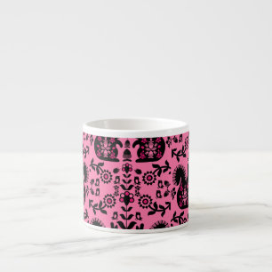 Taza De Espresso Ardilla Escandinavia Nórdica Arte Popular