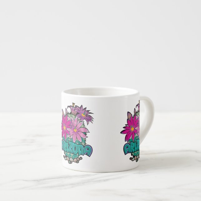 Taza De Espresso Arizona Cactus Blooms (Derecha)