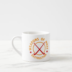 Taza De Espresso Armas de destrucción de hockey sobre terreno