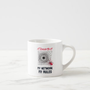 Taza De Espresso Arquitecto de TI: Mi red, mis reglas divertido de 