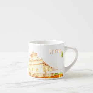 Taza De Espresso Arquitectura de la Gran Sinagoga de Slonim en Biel