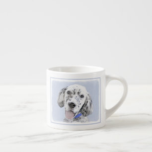 Taza De Espresso Arreglo de inglés azul Belton Pintura de perro
