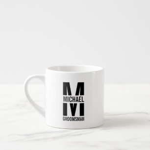 Taza De Espresso Arreglos Personalizados Modernos para Padrinos de 
