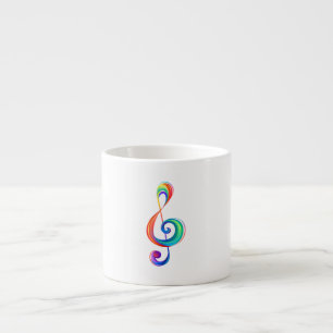 Taza De Espresso Arroyo arcoiris estratificado