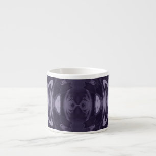 Taza De Espresso Arte abstracto de patrón líquido espejo púrpura