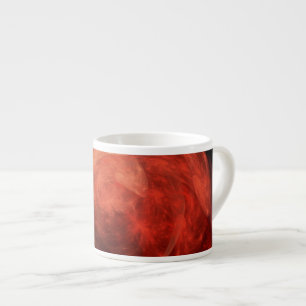 Taza De Espresso Arte abstracto galaxia roja