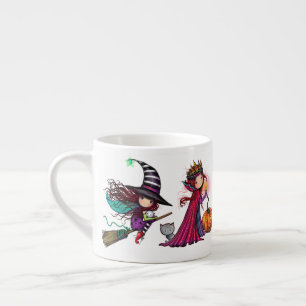 Taza De Espresso Arte caprichoso de Halloween por Molly Harrison
