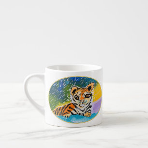 Taza De Espresso "Arte de los niños" de Baby Tiger