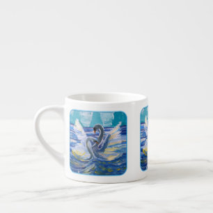 Taza De Espresso "Arte de los niños" en Swans
