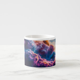 Taza De Espresso Arte de Nebulosa Espacial Abstracta - Cósmico Colo