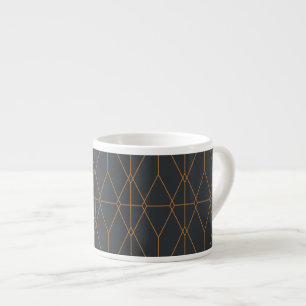 Taza De Espresso Arte de patrón de línea elegante, chic, simple y l