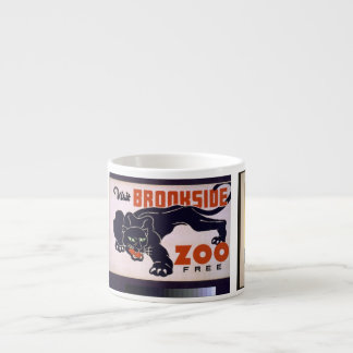 Taza De Espresso Arte de WPA "Visita al Zoológico"