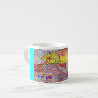 Taza De Espresso arte del vago de la trucha