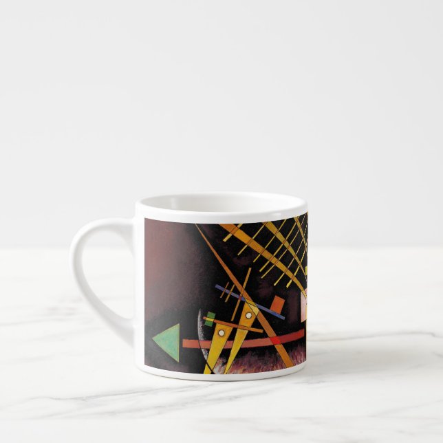 Taza De Espresso Arte expresionista abstracto moderno de Kandinsky (Izquierda)