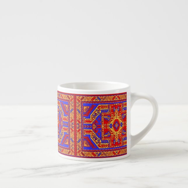 Taza De Espresso Arte folclórico armenio Espresso Mug (Derecha)