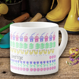 Taza De Espresso Arte folclórico sueco
