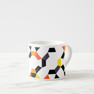 Taza De Espresso Arte geométrico audaz, fresco, moderno, único
