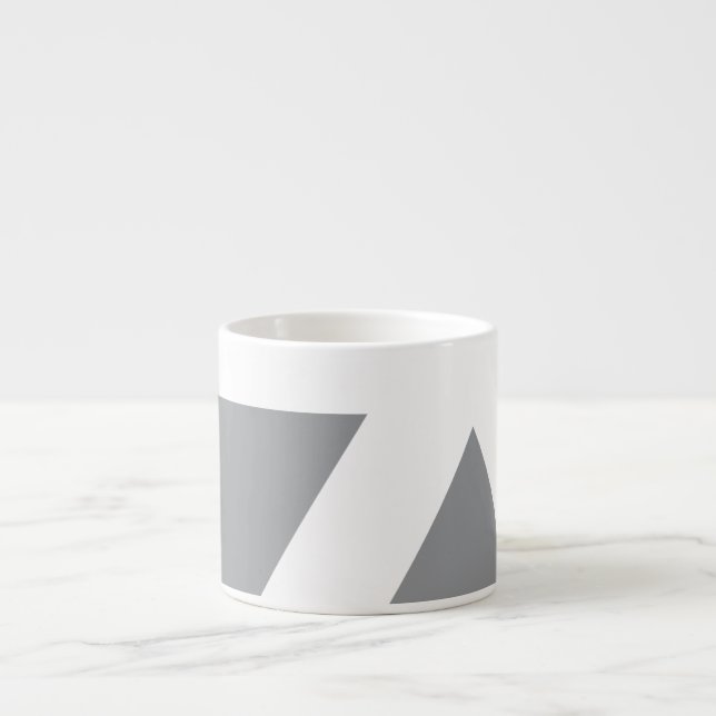 Taza De Espresso Arte geométrico moderno, audaz, simple, moderno y  (Frente)