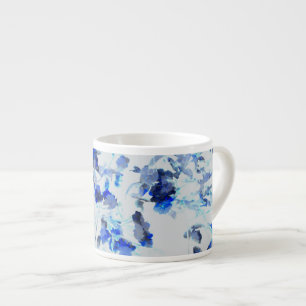 Taza De Espresso Arte moderno y moderno de estampado floral/floral