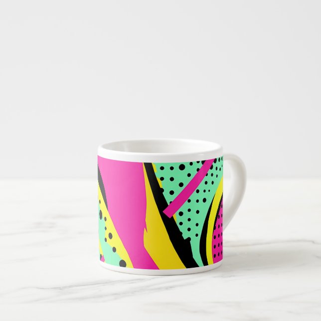 Taza De Espresso Arte Pop Vibrante (Derecha)