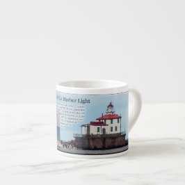 Taza De Espresso Ashtabula Harbour Light espresso mug