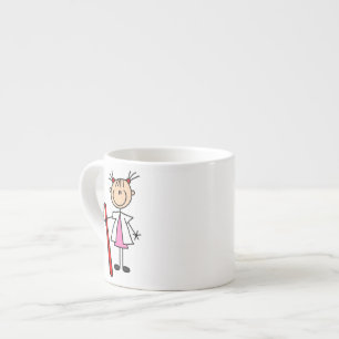 Taza De Espresso Asistente Dental Con Cepillo De Dientes
