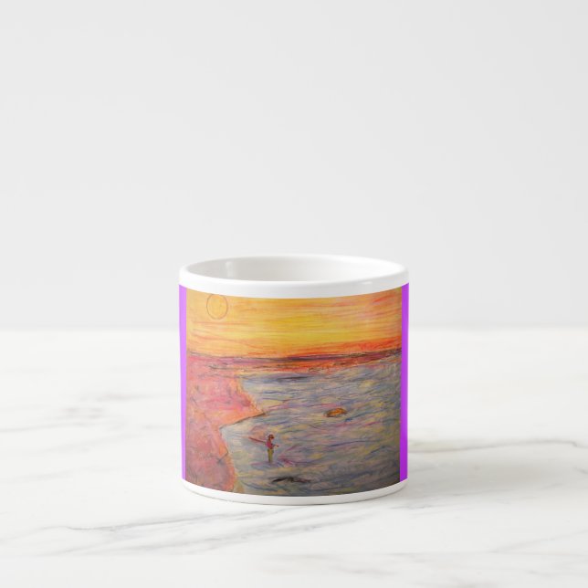 Taza De Espresso atando uno encendido (Frente)